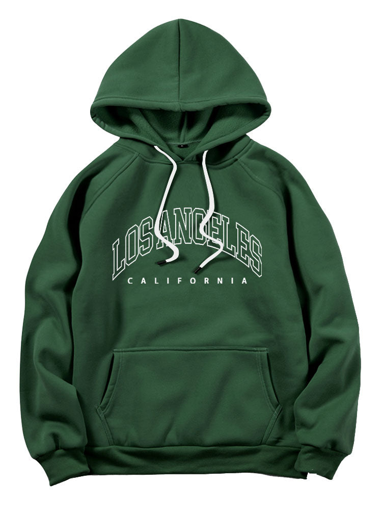 Los Angeles Letter Graphic Hoodies