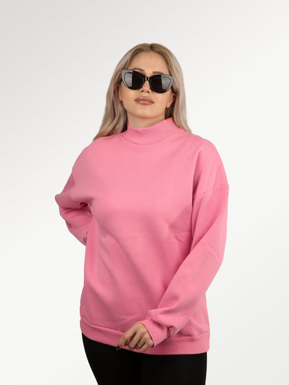 Düz Boğazlı Sweatshirt