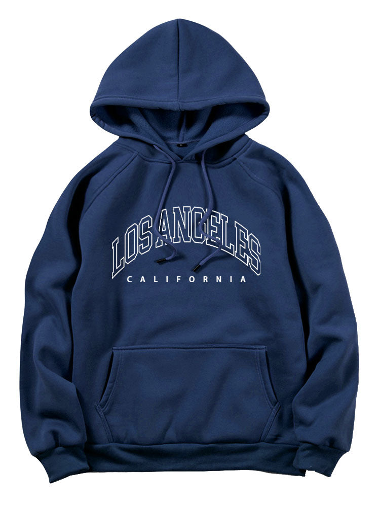 Los Angeles Letter Graphic Hoodies