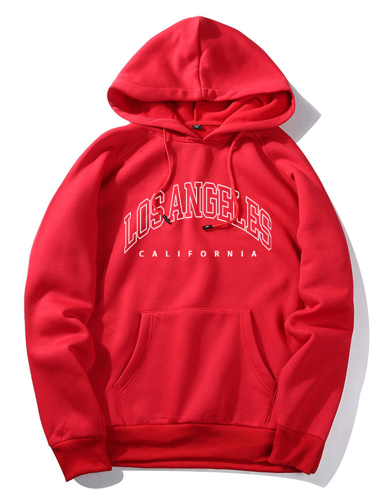 Los Angeles Letter Graphic Hoodies