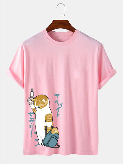 Mens Cartoon Casual T-Shirt