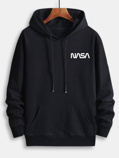 NASA Print Cotton Hoodie