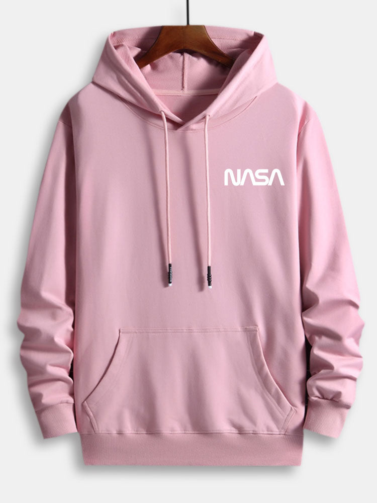 NASA Print Cotton Hoodie