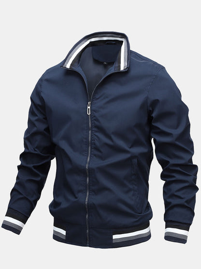 Full-Zip Harrington Coat