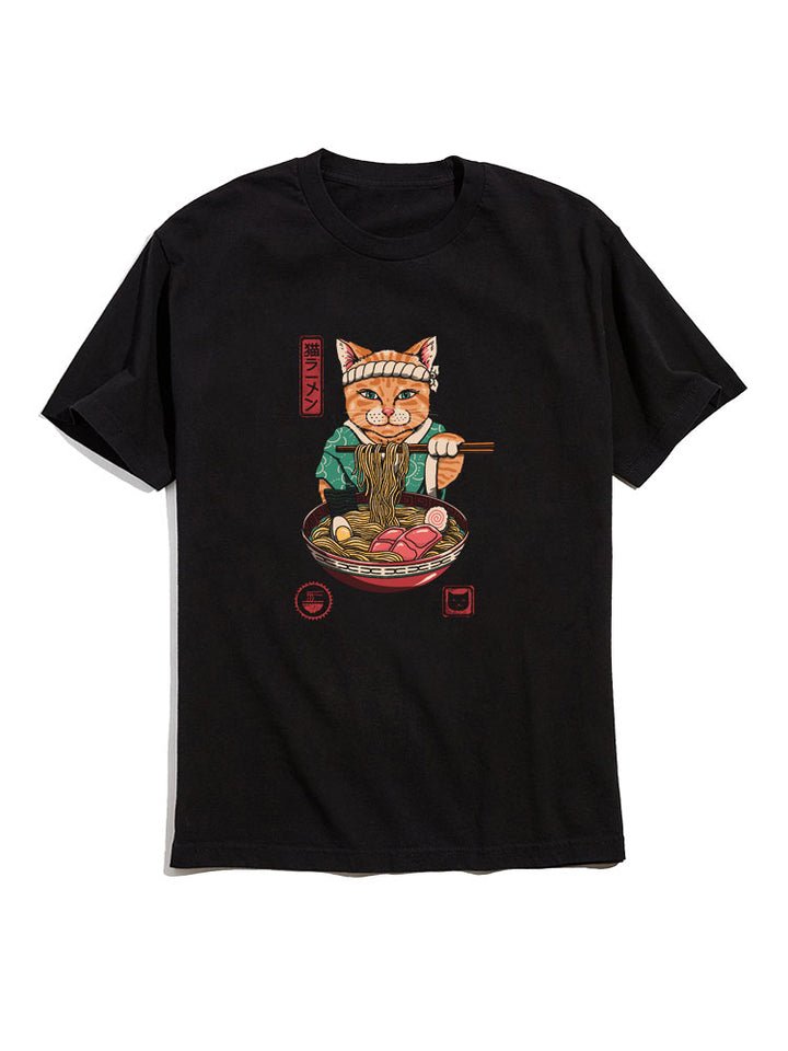 Japan Neko Ramen Cat T-Shirt