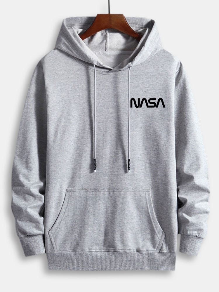 NASA Print Cotton Hoodie