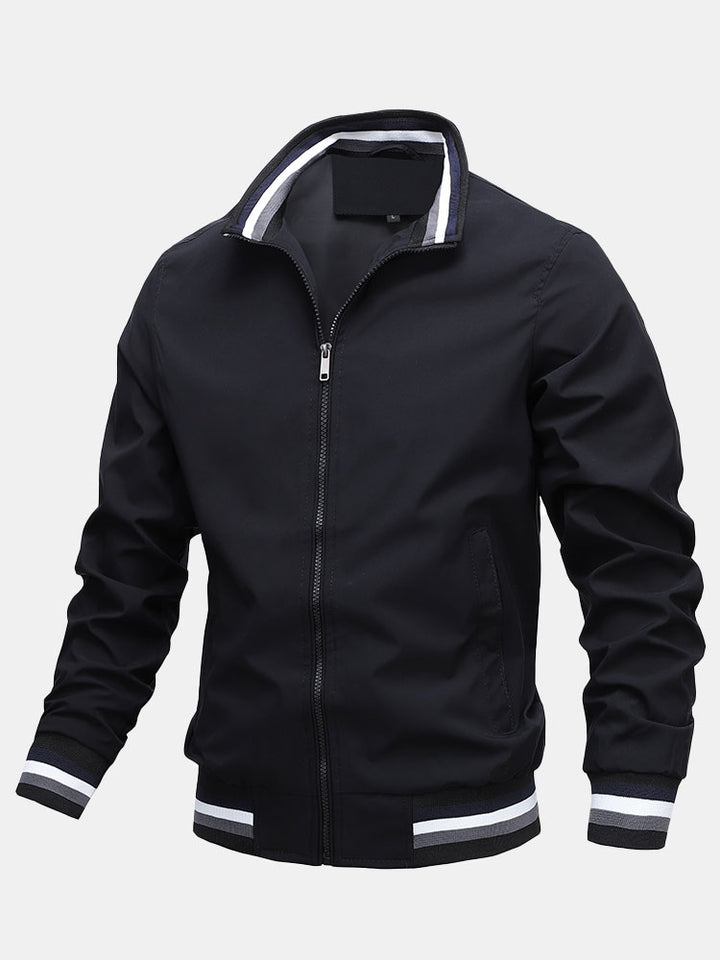 Full-Zip Harrington Coat