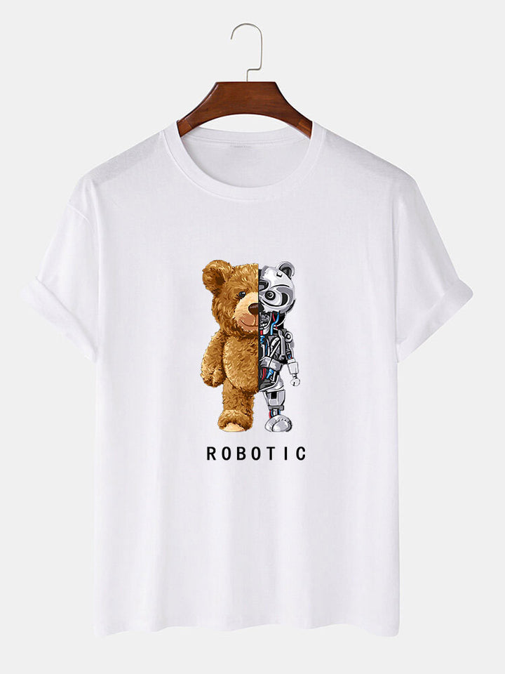 Funny Teddy Bear Robot Tshirt