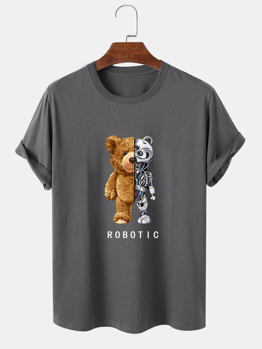 Funny Teddy Bear Robot Tshirt