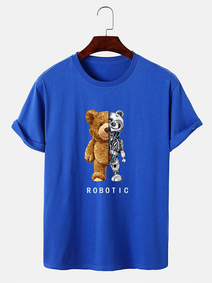 Funny Teddy Bear Robot Tshirt