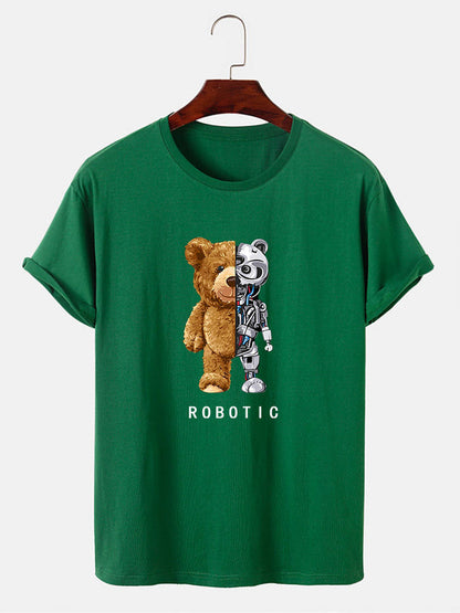 Funny Teddy Bear Robot Tshirt