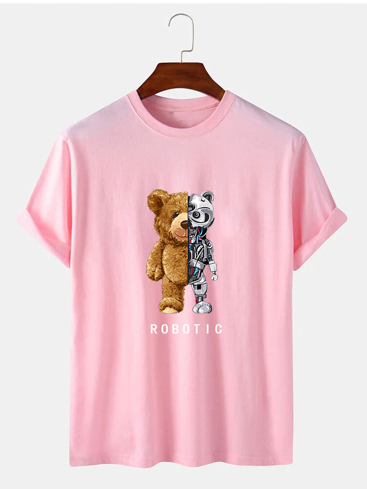 Funny Teddy Bear Robot Tshirt