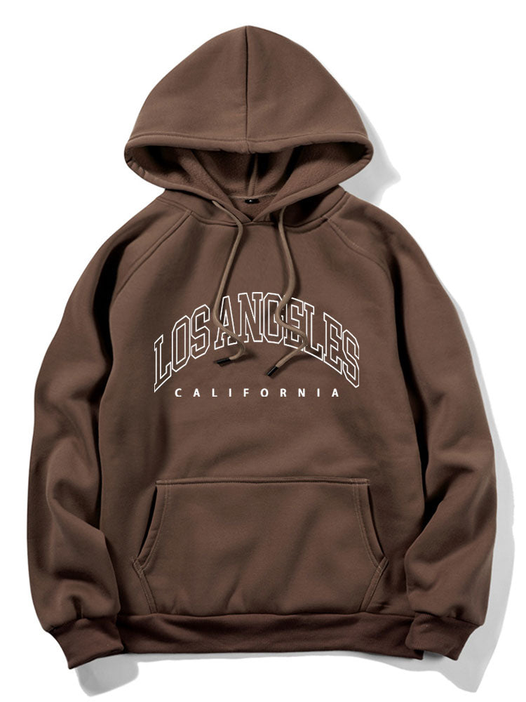 Los Angeles Letter Graphic Hoodies