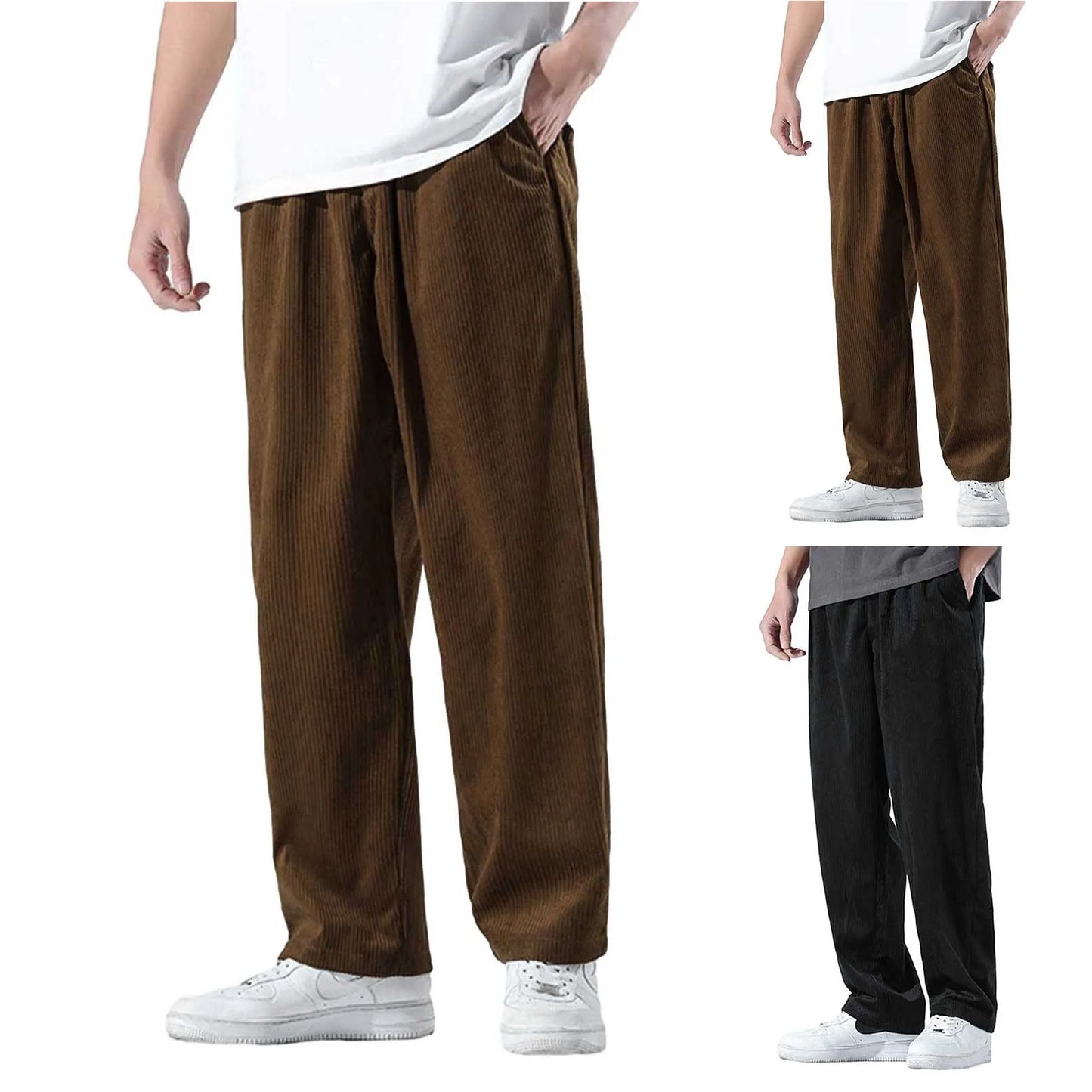 Solid Casual Pants