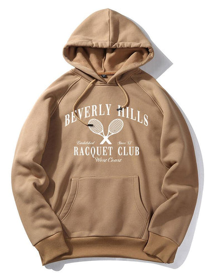 Billiver Hills Tennis Print Hoodie