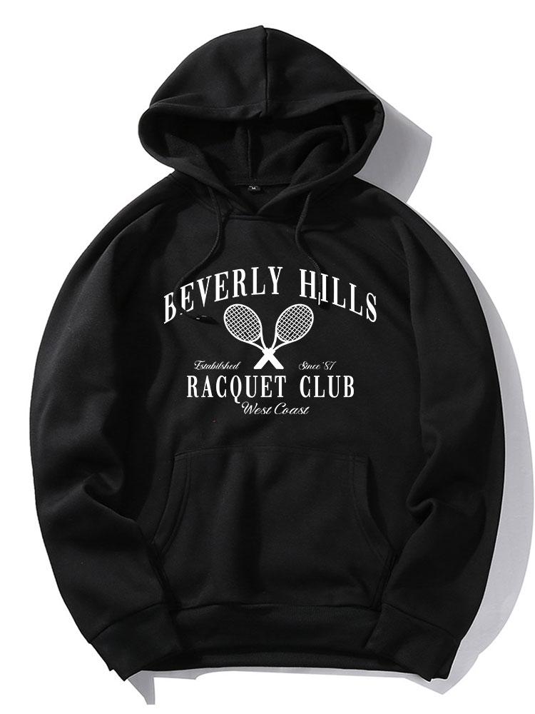 Billiver Hills Tennis Print Hoodie