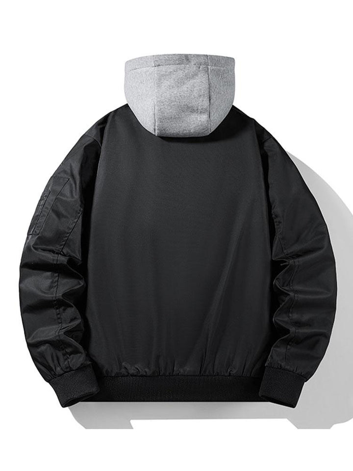 Bomber Jacket with Hood