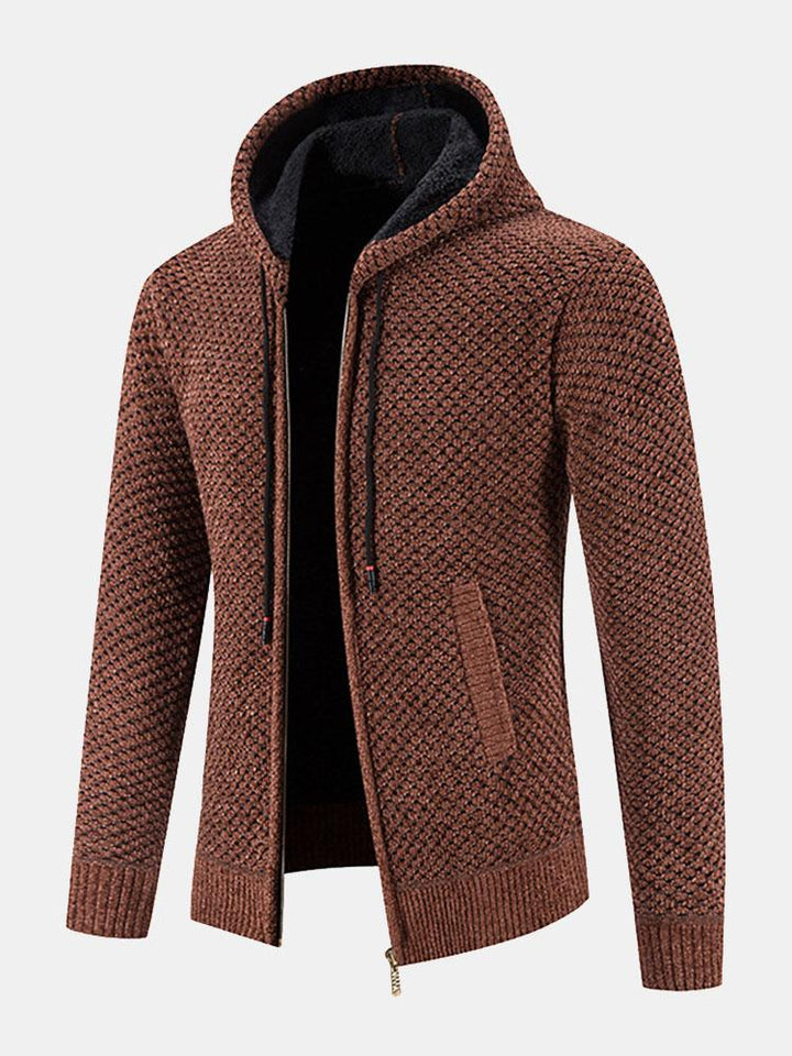 Fleece Cardigan Men's Sweater