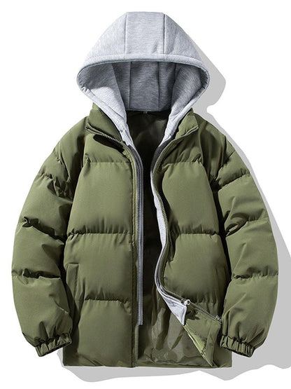 Two-piece Hood Thick Warm Fluff Parka