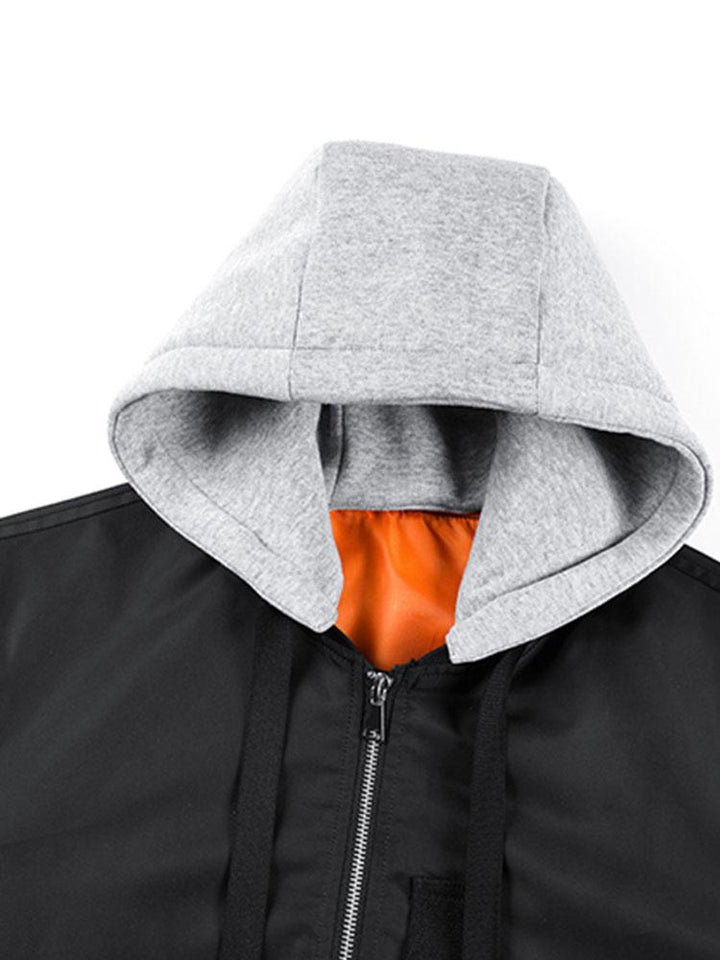 Bomber Jacket with Hood