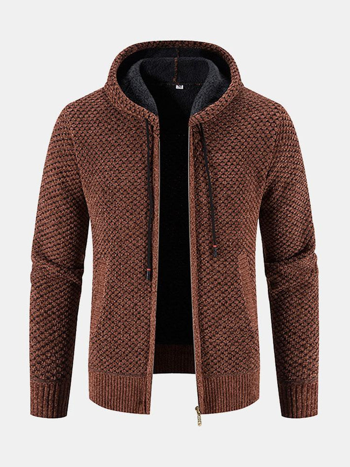 Fleece Cardigan Men's Sweater