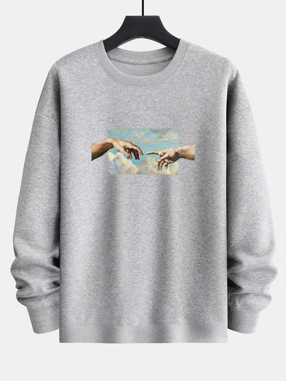 Create Adam Print Relax Fit Sweatshirt