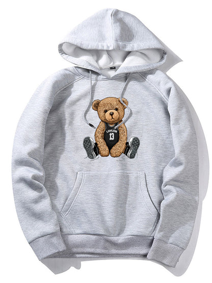 London Bear Print Hoodie