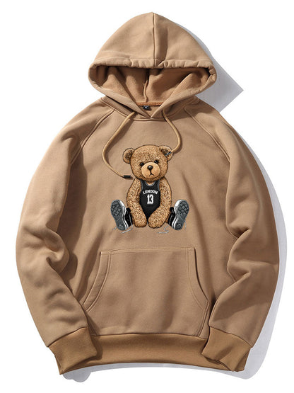 London Bear Print Hoodie