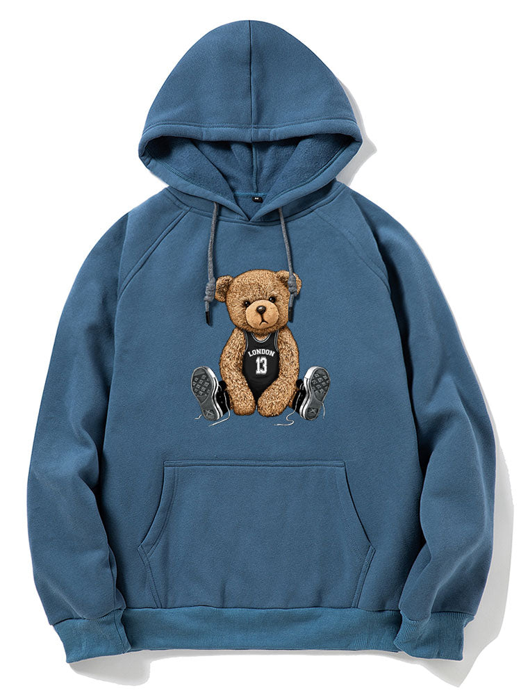 London Bear Print Hoodie