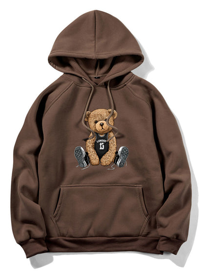 London Bear Print Hoodie