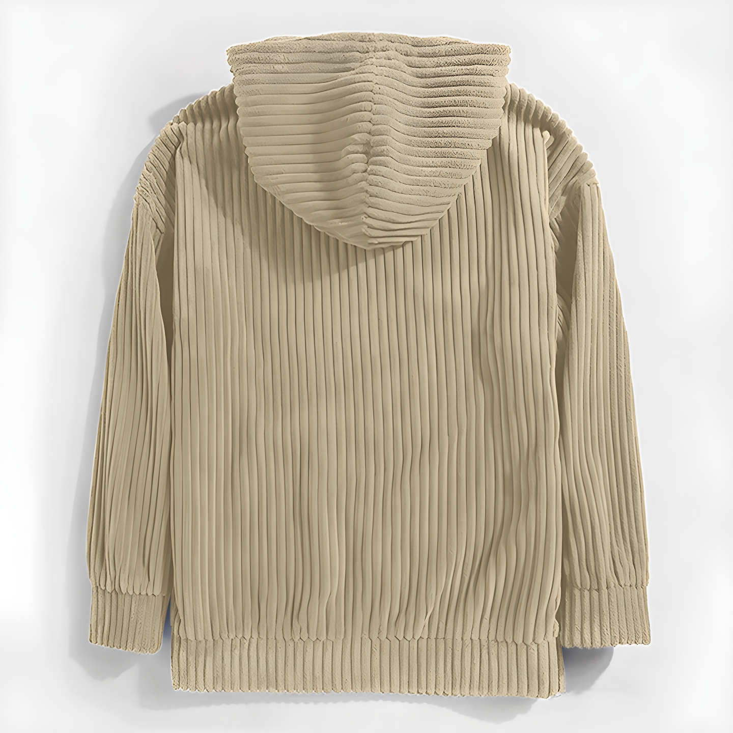 CORDUROY HOODED SWEATSHIRT