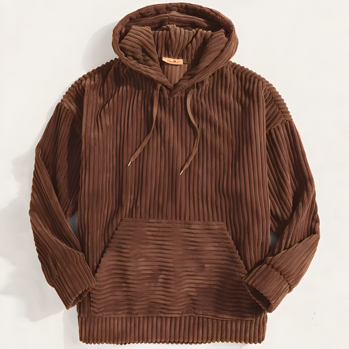 CORDUROY HOODED SWEATSHIRT